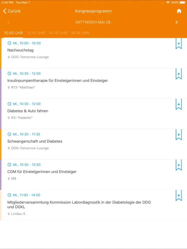 Diabetes Kongress 2019 iPad  スクリーンショット