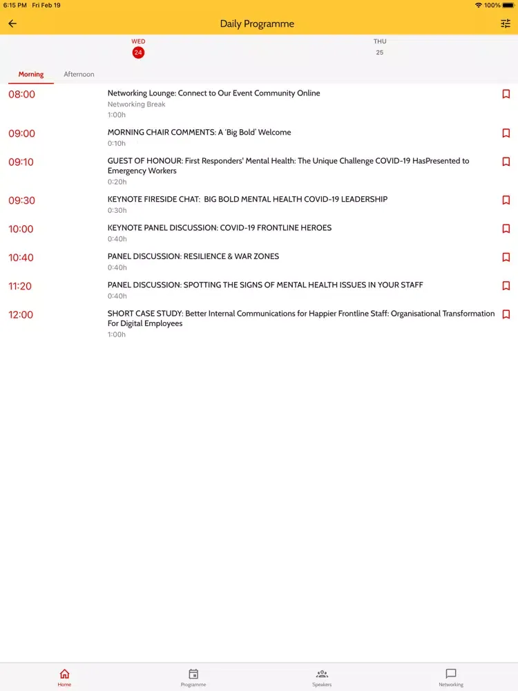 تصاویر Mind Mixer Events iPad 