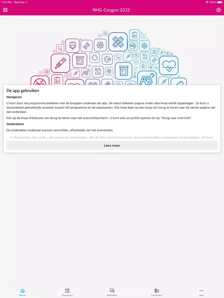 NHG-Congres 2022 iPad 应用截图