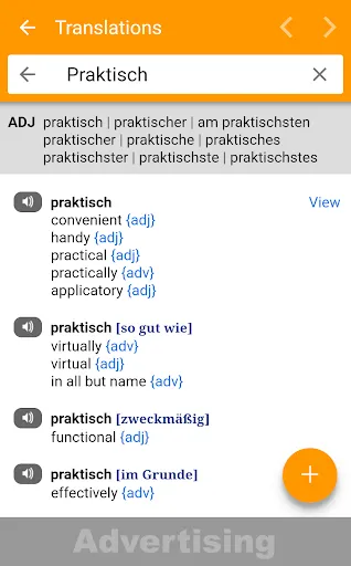 dict.cc dictionary Screenshots