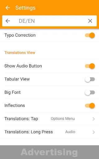 dict.cc dictionary Screenshots