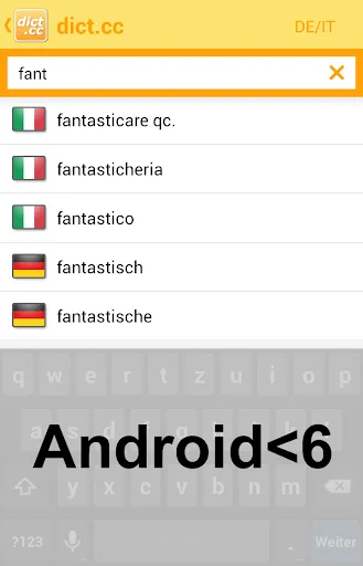 dict.cc dictionary Screenshots