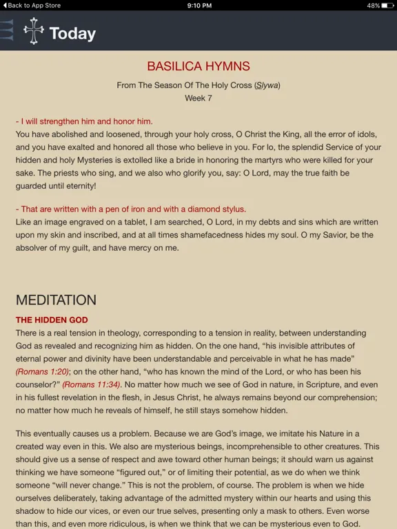 Emmanuel Chaldean Prayer iPad  Screenshots