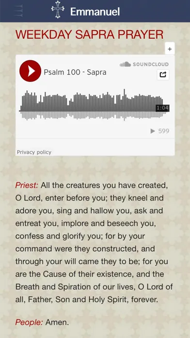 Emmanuel Chaldean Prayer Screenshots