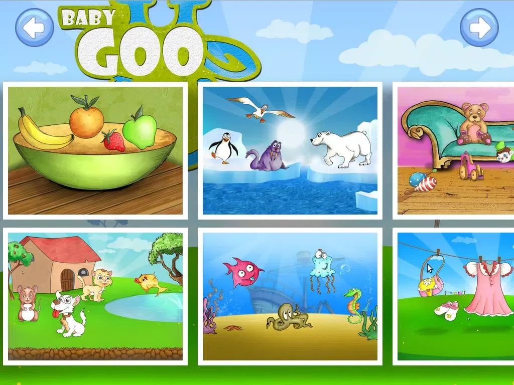 Capturas de pantalla de Baby Goo Puzzle iPad 