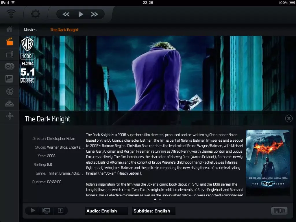 Constellation For Plex Media Server iPad 應用截圖