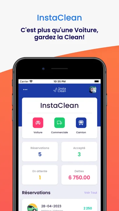 Tangkapan skrin InstaClean