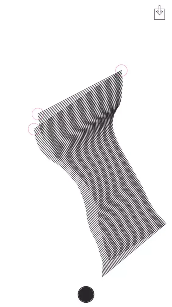 Tangkapan skrin Interfere - Moiré patterns