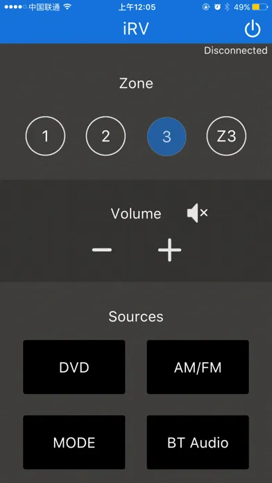 ภาพหน้าจอของ iRV Technologies Remote