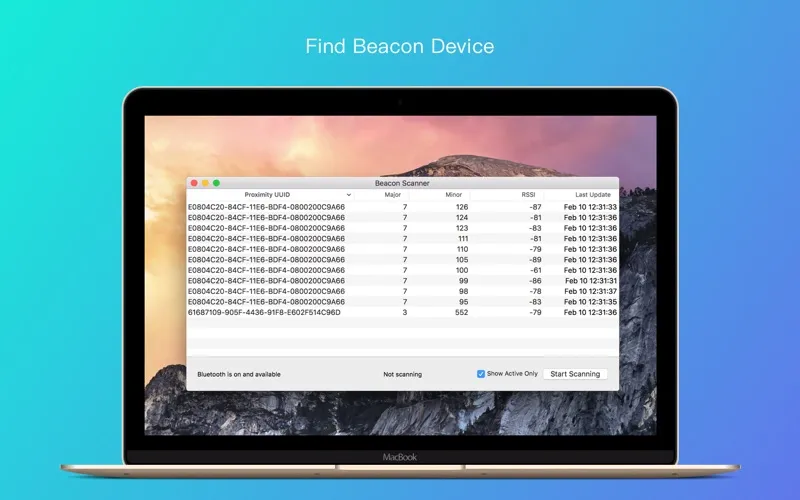 Captures d'écran de Beacon Device Scanner