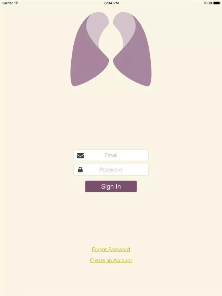 Capturas de tela do Lung Cancer Foundation iPad 