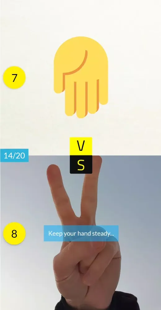 Rock Paper Scissors with AI Screenshots
