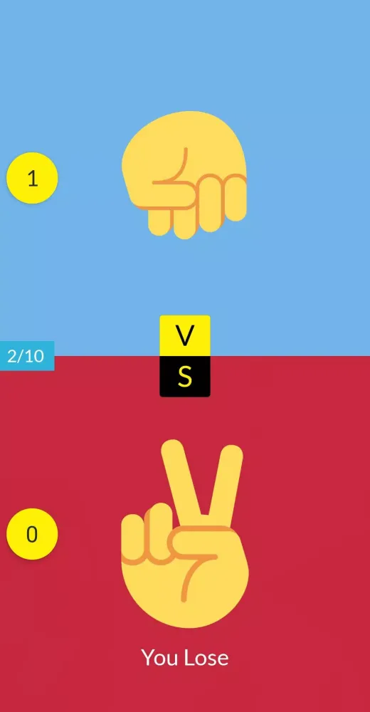 Rock Paper Scissors with AI Screenshots