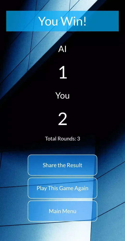 Rock Paper Scissors with AI Screenshots
