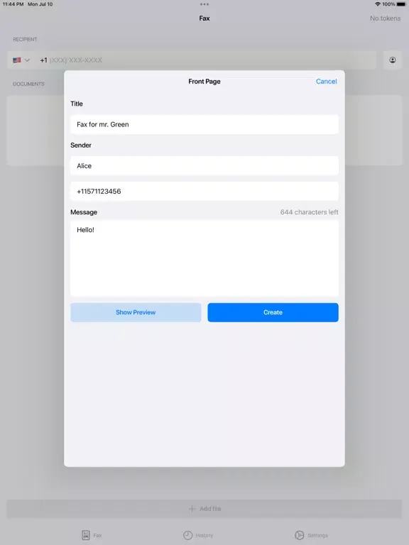 Скриншоты Fax app - send from iPhone iPad 