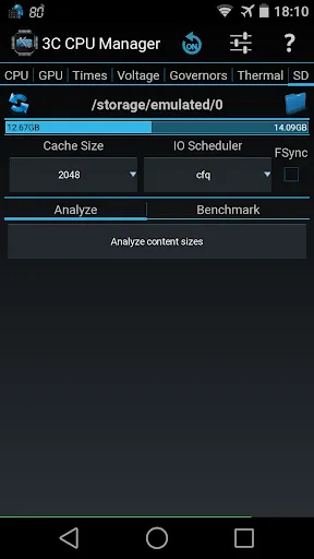 3C CPU Manager (root) スクリーンショット