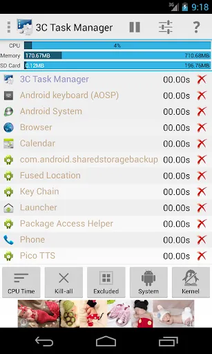 Tangkapan skrin 3C Task Manager