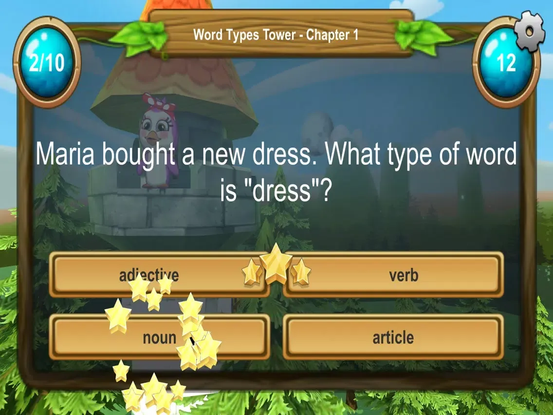Word Types Grammar Learning iPad  스크린샷