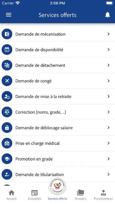 Fonction Publique RDC سکرین شاٹس