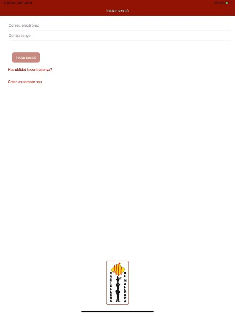 Tangkapan layar Castellers de Mallorca iPad 