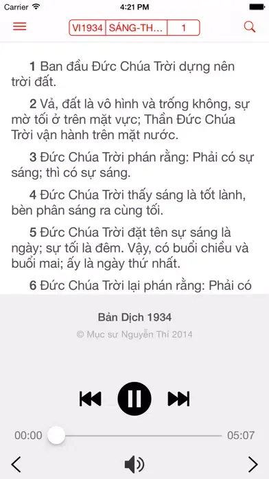 Capturas de tela do Kinh Thánh HTTLVN