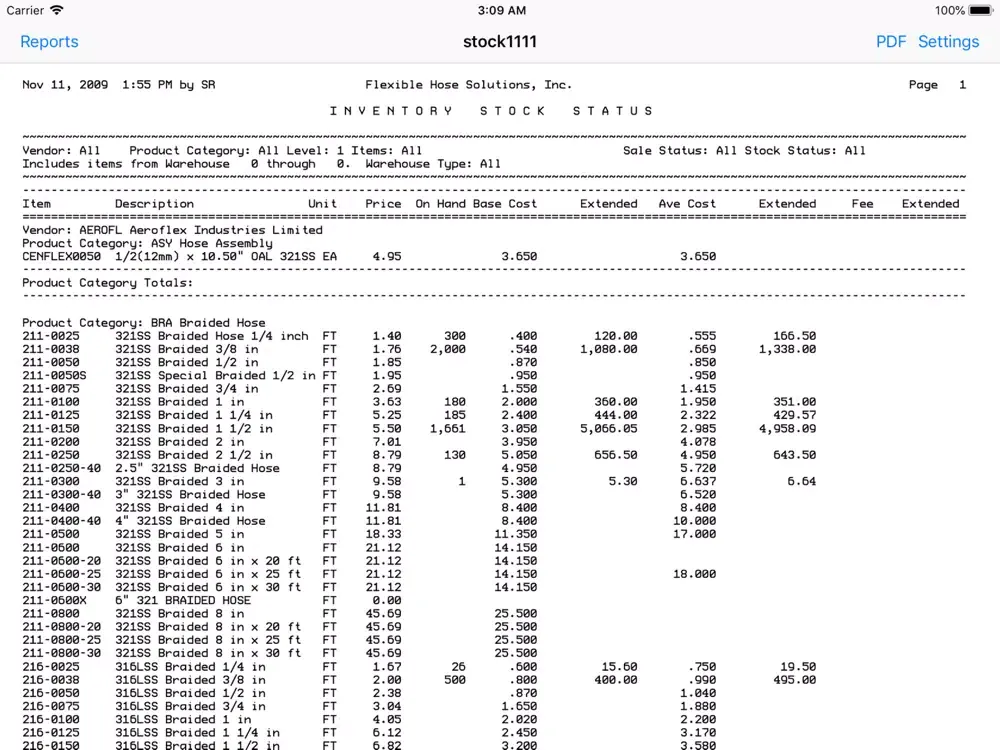 Capturas de pantalla de cdsReports iPad 