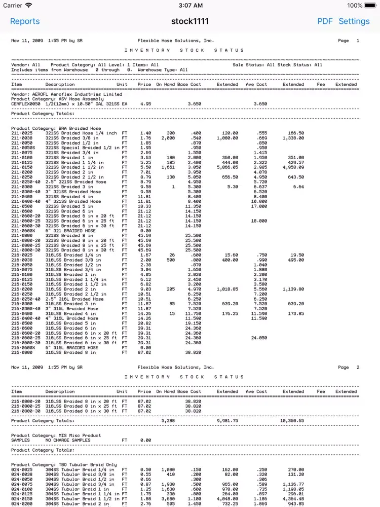 Capturas de pantalla de cdsReports iPad 