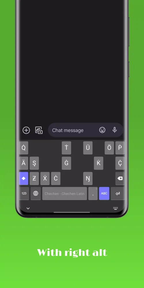 Chechen Latin Keyboard 스크린샷