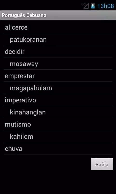 Portuguese Cebuano Screenshots