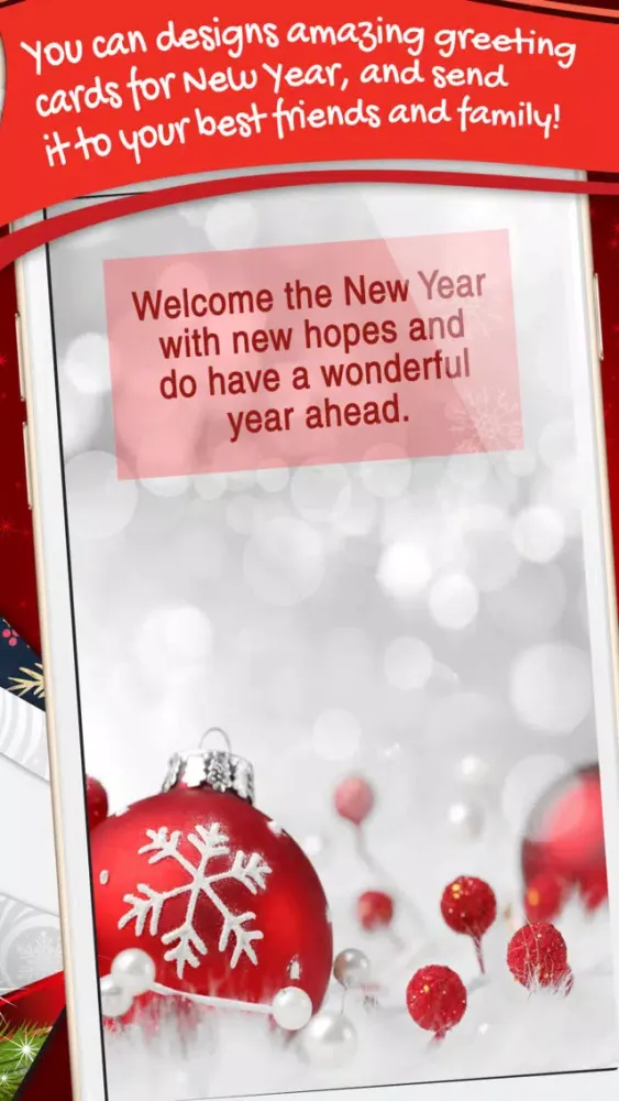 New Year Greeting Cards Maker2 Screenshots