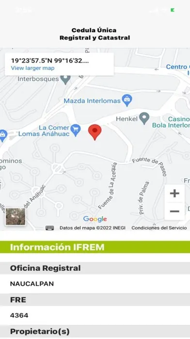 Cédula Registral y Catastral应用截图