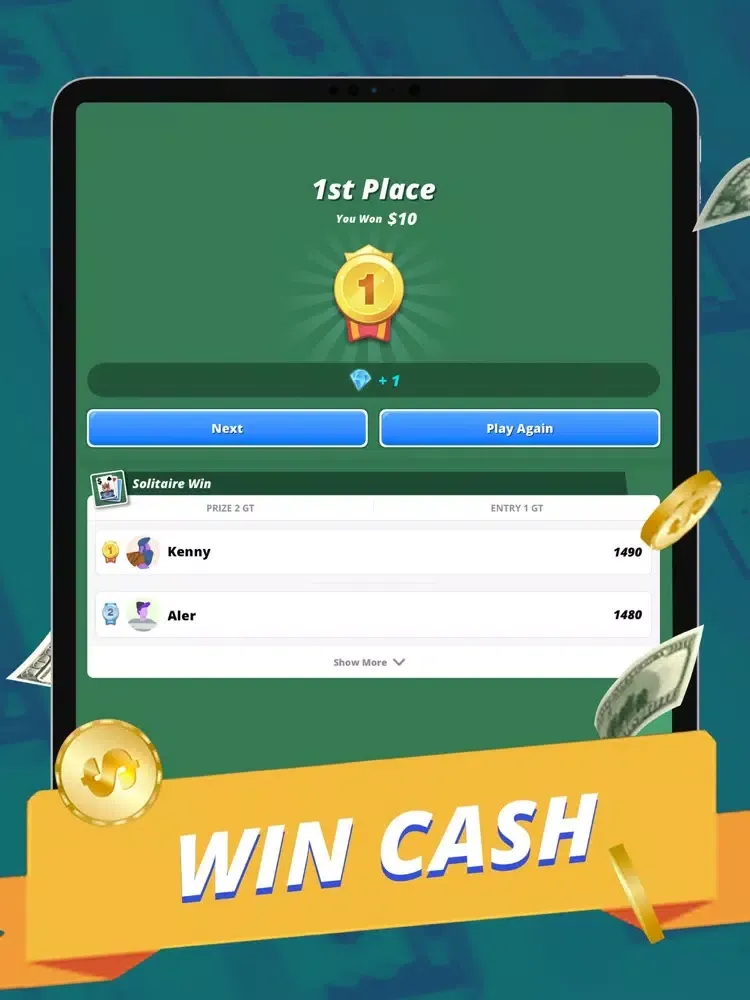 ภาพหน้าจอของ Solitaire Win ! iPad