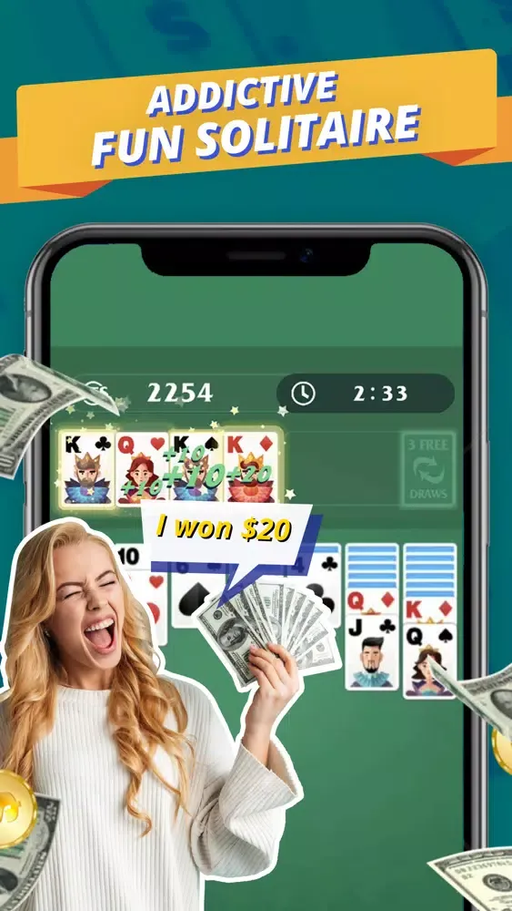 ภาพหน้าจอของ Solitaire Win !