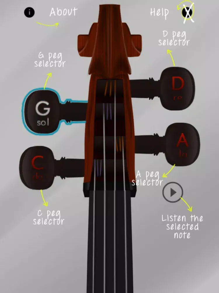 Cello Tune Info iPad  स्क्रीनशॉट