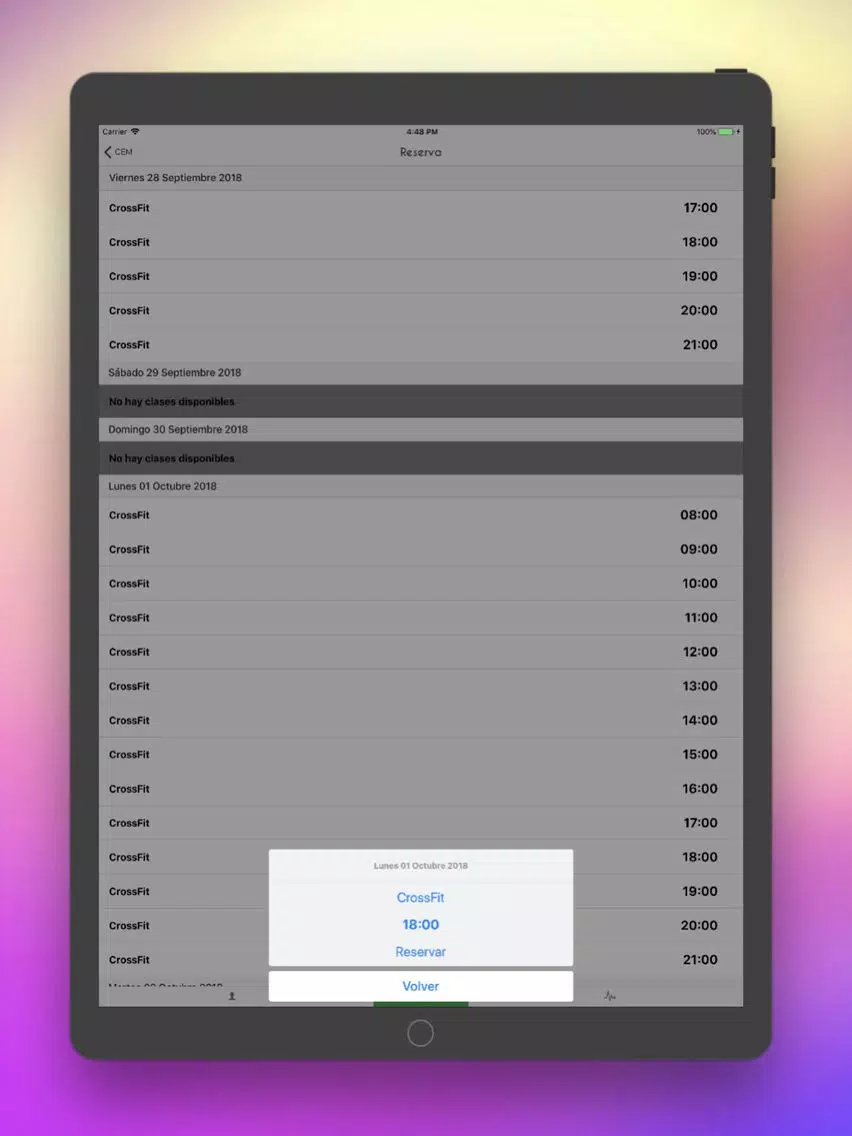 Centro Entrenamiento Madero iPad  Screenshots