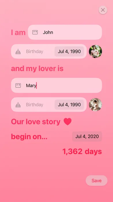 Captures d'écran de Date Tally