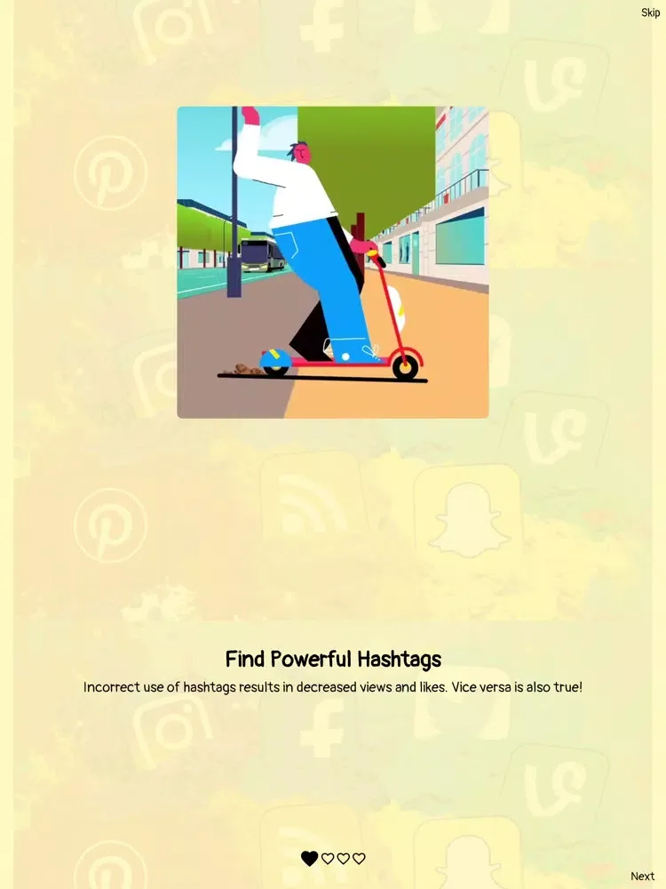 HashFluencer-HashTag Finder iPad  Screenshots