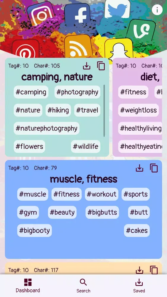HashFluencer-HashTag Finder Screenshots