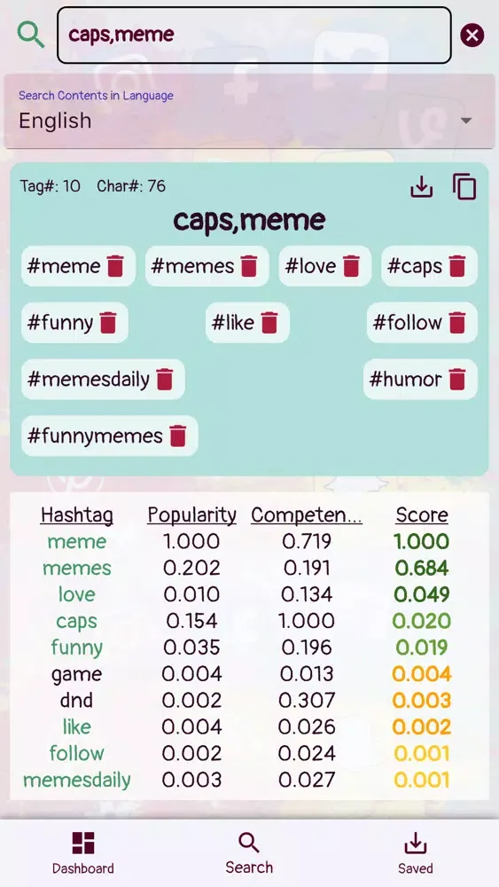 HashFluencer-HashTag Finder Screenshots