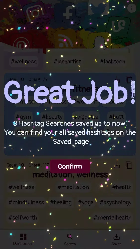 HashFluencer-HashTag Finder Screenshots