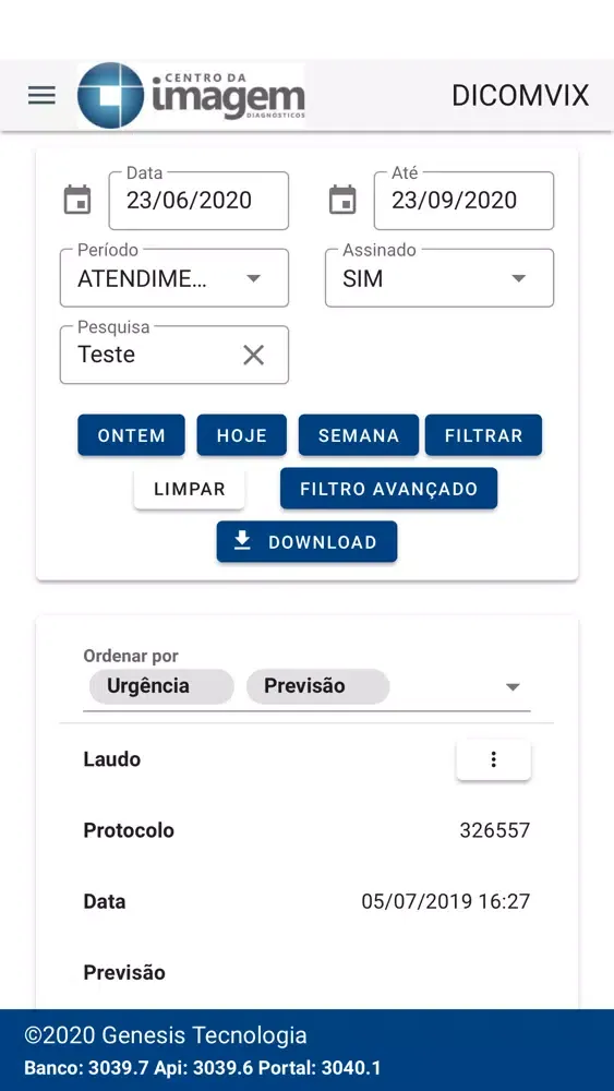 Screenshot di Centro da Imagem Diagnósticos.
