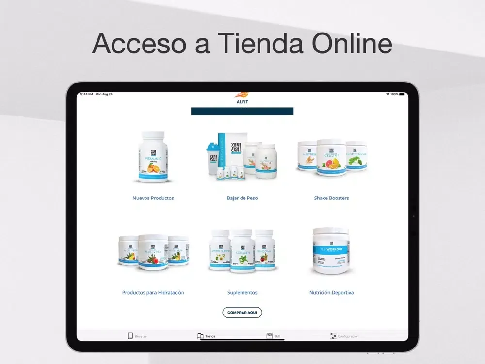 ALFIT Tu Coach App iPad  Screenshots