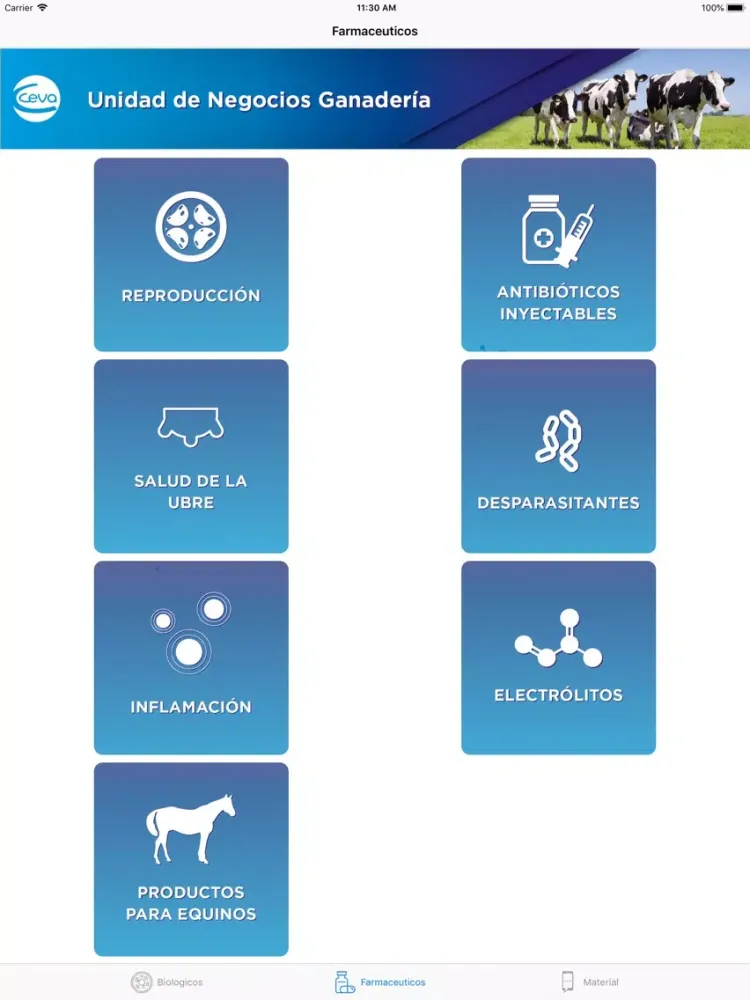 CEVA-Ganado iPad  Screenshots