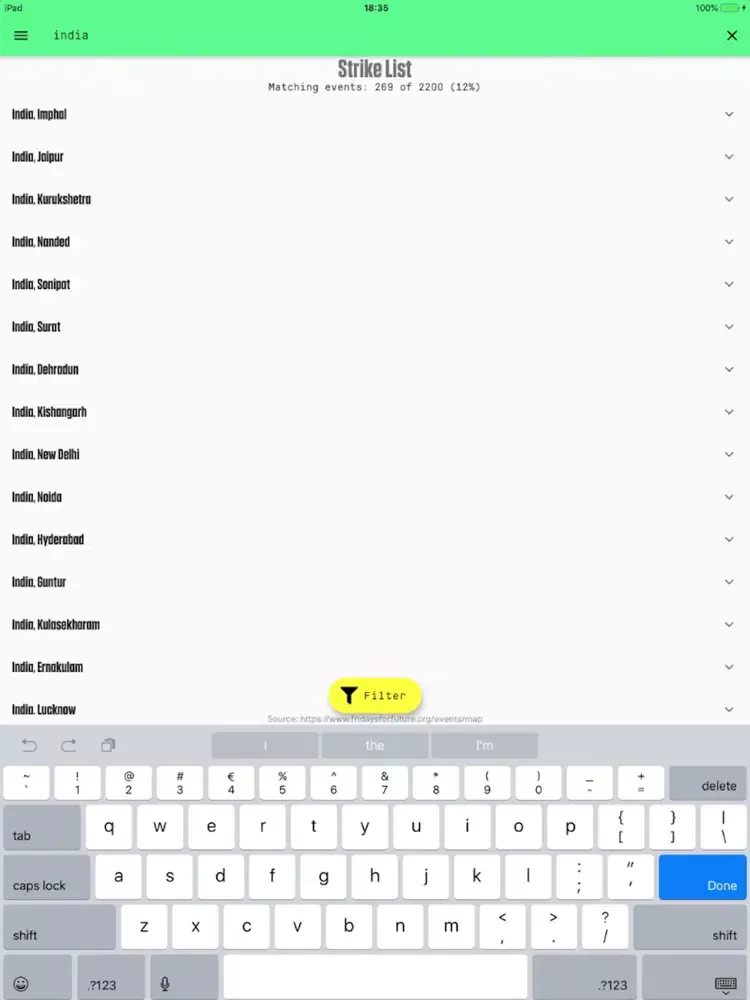 Captures d'écran de #FFF Info iPad 