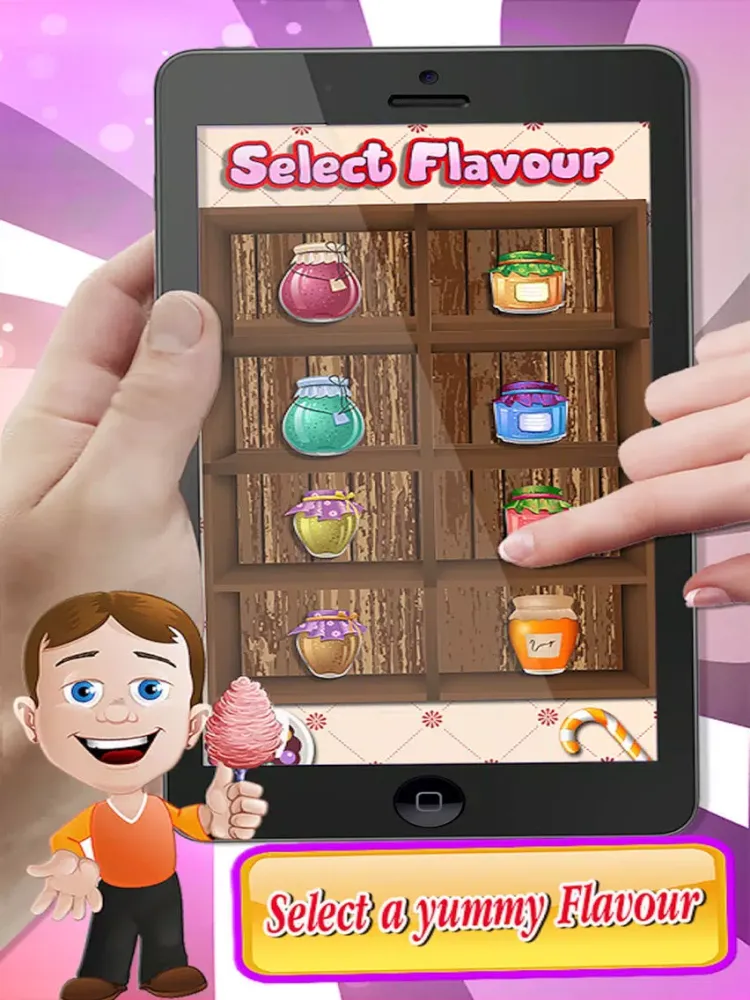 Candy Factory - Floss Bake shop for Girls Cooking iPad 应用截图