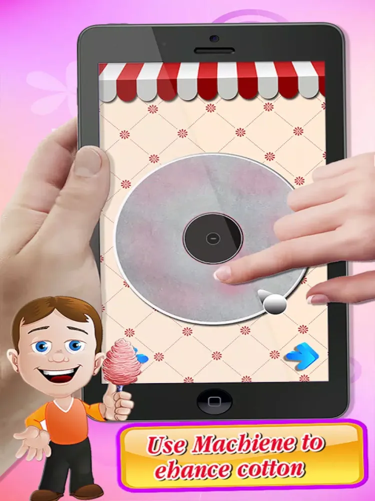 Candy Factory - Floss Bake shop for Girls Cooking iPad 应用截图