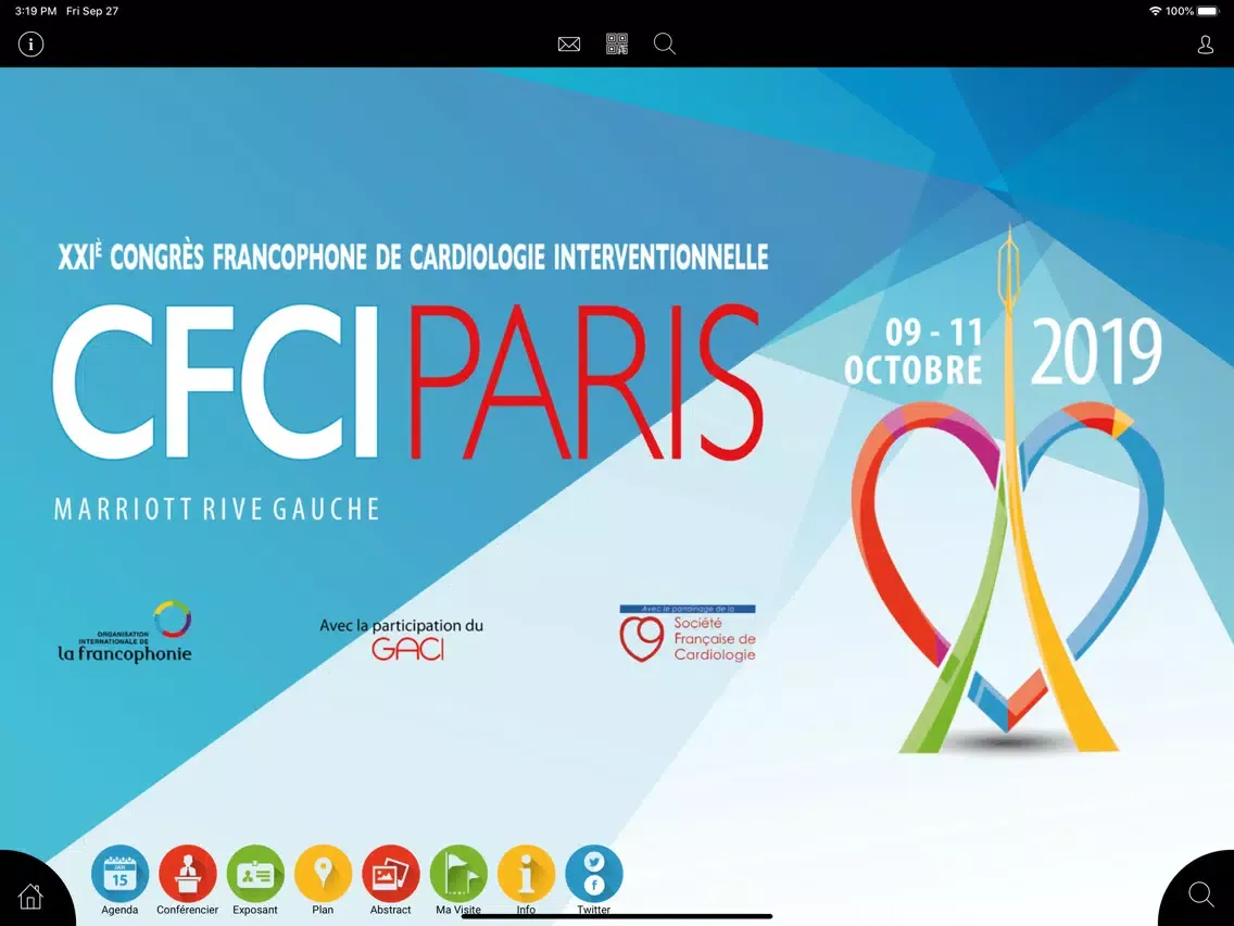 Ảnh chụp màn hình của CFCI 2019 iPad 
