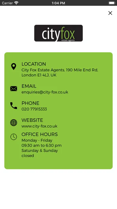 City Fox Estate Agents Screenshots