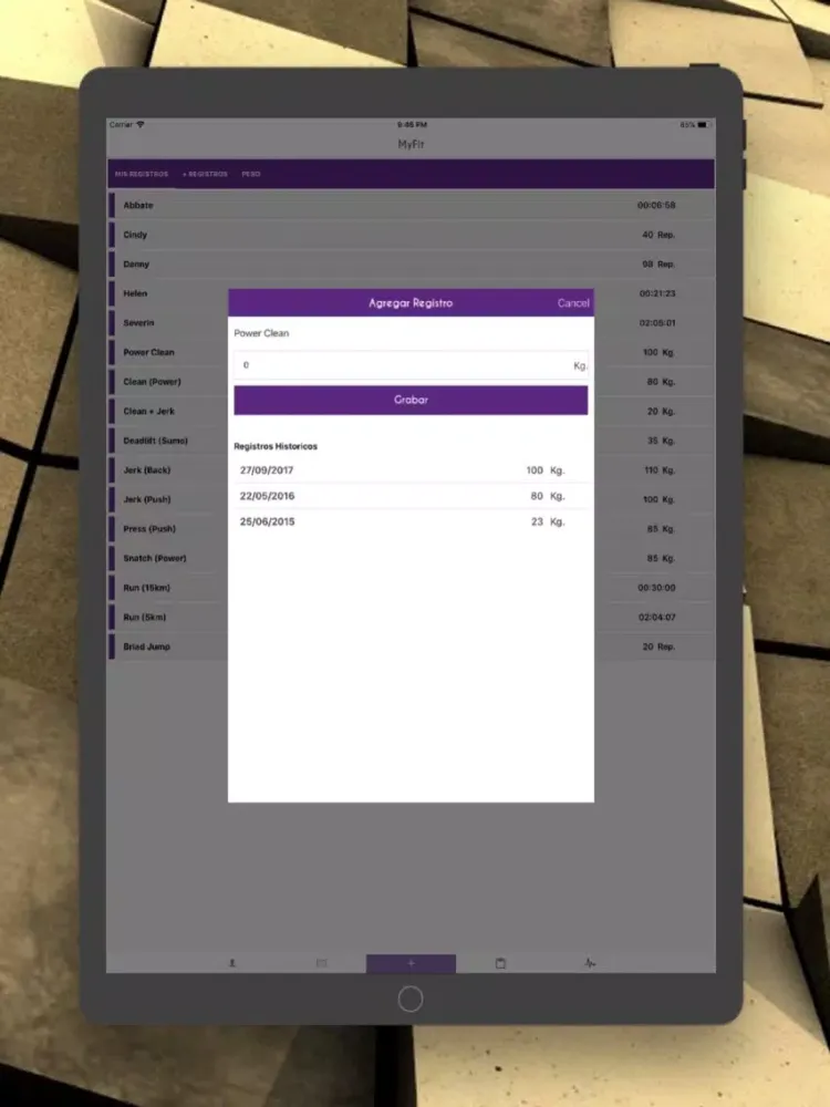 Nyma CrossFit iPad  Screenshots