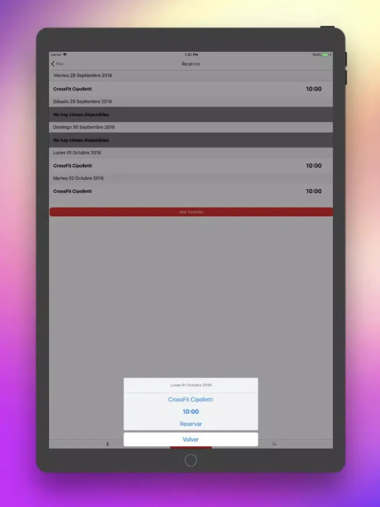 Pica Fitness iPad  스크린샷